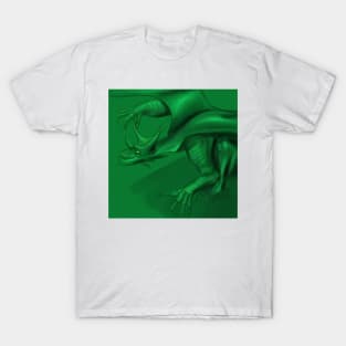 beast green natura kaiju dragon ecopop T-Shirt